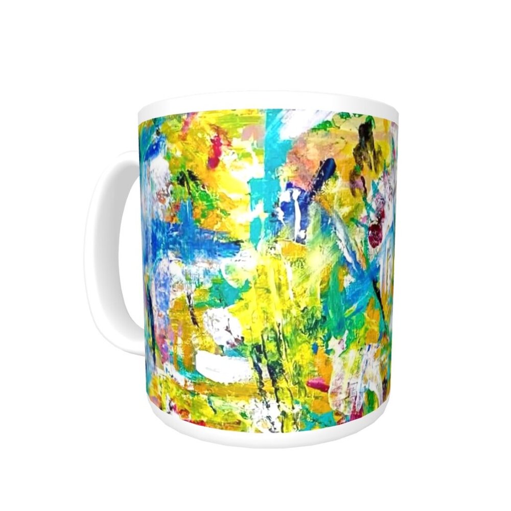 NWT Classic Ceramic Mug, 11 oz. featuring the artwork of Noora Elkoussy